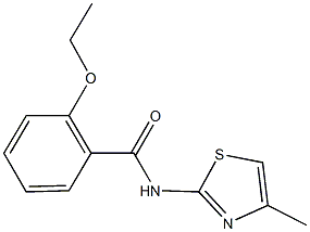 2-ethoxy-N-(4-methyl-1,3-thiazol-2-yl)benzamide 구조식 이미지