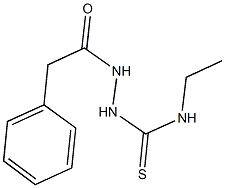 N-ethyl-2-(phenylacetyl)hydrazinecarbothioamide 구조식 이미지
