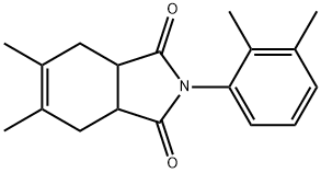 2-(2,3-dimethylphenyl)-5,6-dimethyl-3a,4,7,7a-tetrahydro-1H-isoindole-1,3(2H)-dione Structure