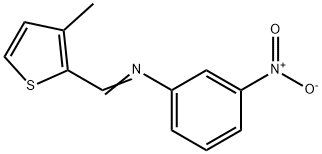 N-[(3-methyl-2-thienyl)methylene]-3-nitroaniline Structure