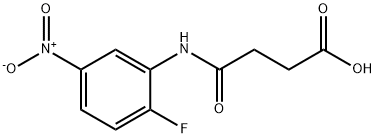 4-{2-fluoro-5-nitroanilino}-4-oxobutanoic acid Structure