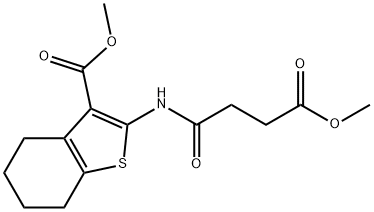 methyl 2-[(4-methoxy-4-oxobutanoyl)amino]-4,5,6,7-tetrahydro-1-benzothiophene-3-carboxylate Structure