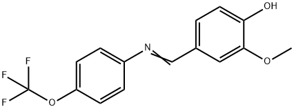 2-methoxy-4-({[4-(trifluoromethoxy)phenyl]imino}methyl)phenol Structure