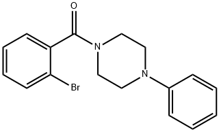 1-(2-bromobenzoyl)-4-phenylpiperazine Structure