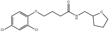 4-(2,4-dichlorophenoxy)-N-(tetrahydro-2-furanylmethyl)butanamide 구조식 이미지