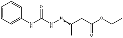 ethyl 3-[(anilinocarbonyl)hydrazono]butanoate 구조식 이미지