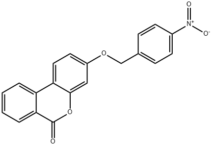 3-({4-nitrobenzyl}oxy)-6H-benzo[c]chromen-6-one Structure