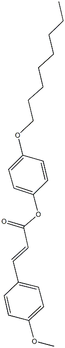 4-(octyloxy)phenyl 3-(4-methoxyphenyl)acrylate 구조식 이미지