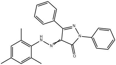 1,3-diphenyl-1H-pyrazole-4,5-dione 4-(mesitylhydrazone) 구조식 이미지