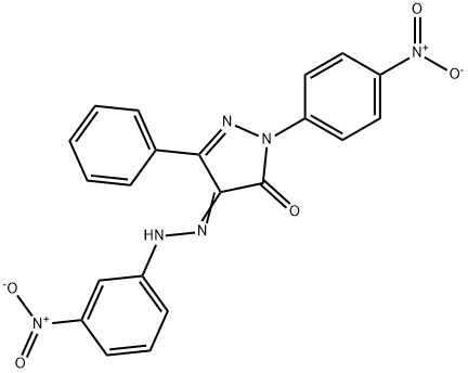 1-{4-nitrophenyl}-3-phenyl-1H-pyrazole-4,5-dione 4-({3-nitrophenyl}hydrazone) Structure