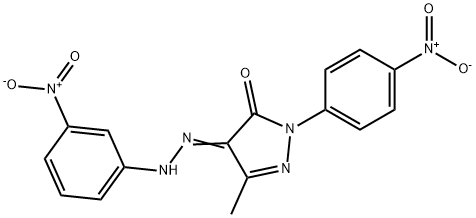 1-{4-nitrophenyl}-3-methyl-1H-pyrazole-4,5-dione 4-({3-nitrophenyl}hydrazone) Structure