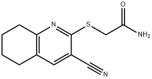 2-[(3-cyano-5,6,7,8-tetrahydroquinolin-2-yl)sulfanyl]acetamide 구조식 이미지