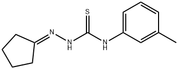 cyclopentanone N-(3-methylphenyl)thiosemicarbazone 구조식 이미지