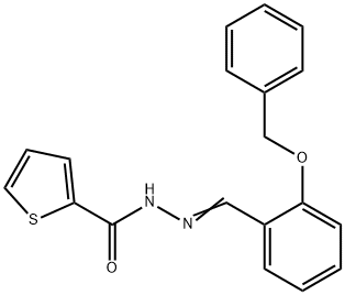 N'-[2-(benzyloxy)benzylidene]-2-thiophenecarbohydrazide 구조식 이미지