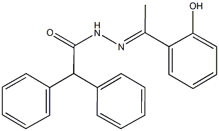 N'-[1-(2-hydroxyphenyl)ethylidene]-2,2-diphenylacetohydrazide 구조식 이미지