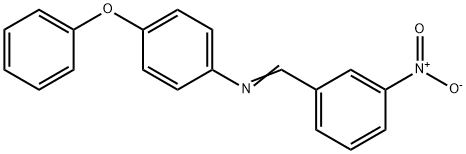 N-(3-nitrobenzylidene)-4-phenoxyaniline Structure