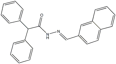 N'-(2-naphthylmethylene)-2,2-diphenylacetohydrazide 구조식 이미지