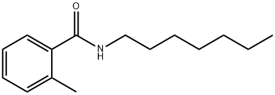 N-heptyl-2-methylbenzamide Structure