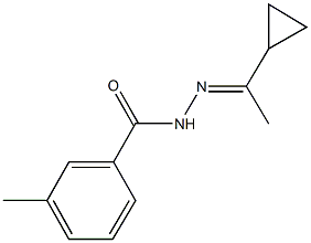 N'-(1-cyclopropylethylidene)-3-methylbenzohydrazide 구조식 이미지