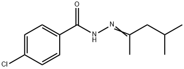 4-chloro-N'-(1,3-dimethylbutylidene)benzohydrazide Structure