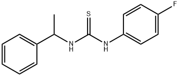 N-(4-fluorophenyl)-N'-(1-phenylethyl)thiourea 구조식 이미지