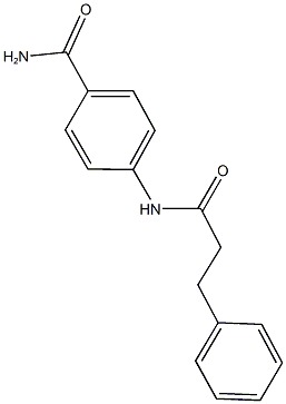 4-[(3-phenylpropanoyl)amino]benzamide 구조식 이미지