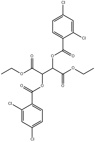 diethyl 2,3-bis[(2,4-dichlorobenzoyl)oxy]succinate Structure
