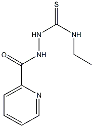 N-ethyl-2-(2-pyridinylcarbonyl)hydrazinecarbothioamide 구조식 이미지