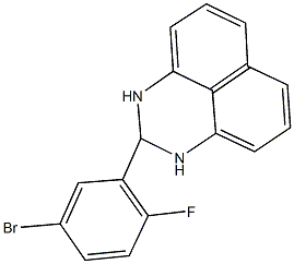 2-(5-bromo-2-fluorophenyl)-2,3-dihydro-1H-perimidine Structure