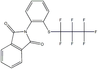 2-{2-[(1,1,2,2,3,3,3-heptafluoropropyl)sulfanyl]phenyl}-1H-isoindole-1,3(2H)-dione 구조식 이미지