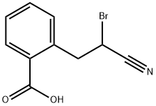 2-(2-bromo-2-cyanoethyl)benzoic acid 구조식 이미지