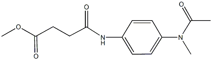 methyl 4-{4-[acetyl(methyl)amino]anilino}-4-oxobutanoate Structure