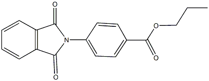 propyl 4-(1,3-dioxo-1,3-dihydro-2H-isoindol-2-yl)benzoate 구조식 이미지