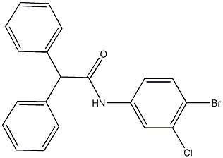 N-(4-bromo-3-chlorophenyl)-2,2-diphenylacetamide 구조식 이미지