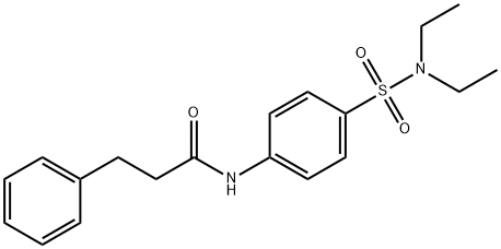 N-{4-[(diethylamino)sulfonyl]phenyl}-3-phenylpropanamide Structure