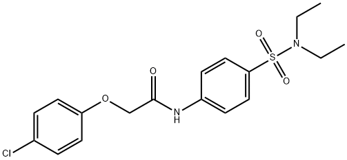 2-(4-chlorophenoxy)-N-{4-[(diethylamino)sulfonyl]phenyl}acetamide Structure