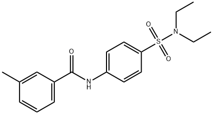 N-{4-[(diethylamino)sulfonyl]phenyl}-3-methylbenzamide 구조식 이미지