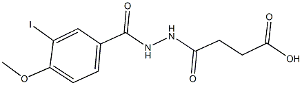 4-[2-(3-iodo-4-methoxybenzoyl)hydrazino]-4-oxobutanoic acid 구조식 이미지