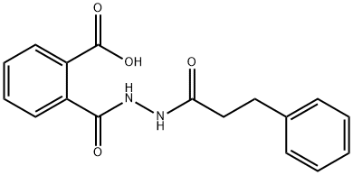 2-{[2-(3-phenylpropanoyl)hydrazino]carbonyl}benzoic acid 구조식 이미지