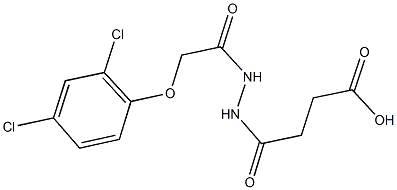 4-{2-[(2,4-dichlorophenoxy)acetyl]hydrazino}-4-oxobutanoic acid 구조식 이미지