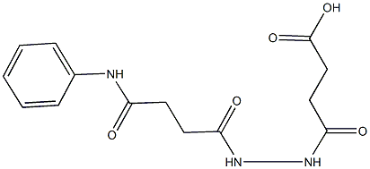 4-[2-(4-anilino-4-oxobutanoyl)hydrazino]-4-oxobutanoic acid Structure