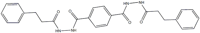 N'~1~,N'~4~-bis(3-phenylpropanoyl)terephthalohydrazide Structure