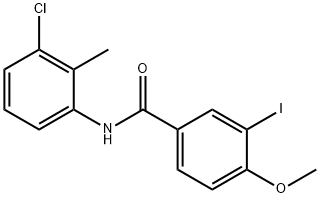 N-(3-chloro-2-methylphenyl)-3-iodo-4-methoxybenzamide Structure