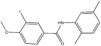 N-(2,5-dimethylphenyl)-3-iodo-4-methoxybenzamide 구조식 이미지