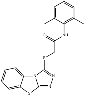 N-(2,6-dimethylphenyl)-2-([1,2,4]triazolo[3,4-b][1,3]benzothiazol-3-ylsulfanyl)acetamide Structure