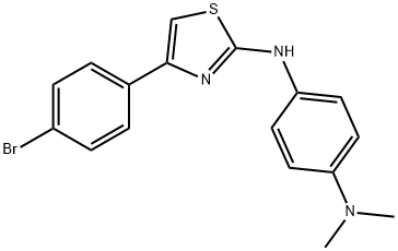 N~1~-[4-(4-bromophenyl)-1,3-thiazol-2-yl]-N~4~,N~4~-dimethyl-1,4-benzenediamine 구조식 이미지