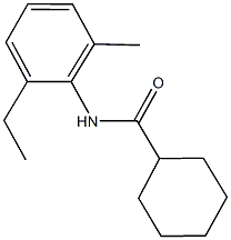 N-(2-ethyl-6-methylphenyl)cyclohexanecarboxamide 구조식 이미지