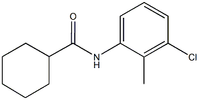 N-(3-chloro-2-methylphenyl)cyclohexanecarboxamide 구조식 이미지