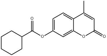 4-methyl-2-oxo-2H-chromen-7-yl cyclohexanecarboxylate 구조식 이미지