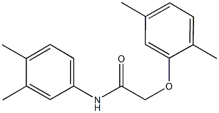 2-(2,5-dimethylphenoxy)-N-(3,4-dimethylphenyl)acetamide 구조식 이미지